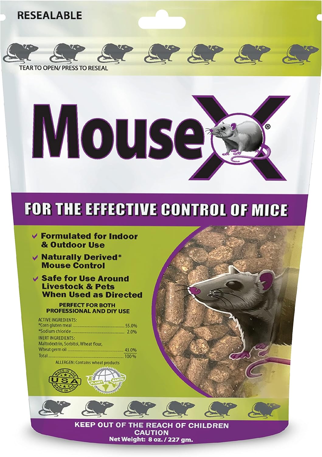 Ultra Effective EcoClear MouseX Pellets - 8 oz Bag