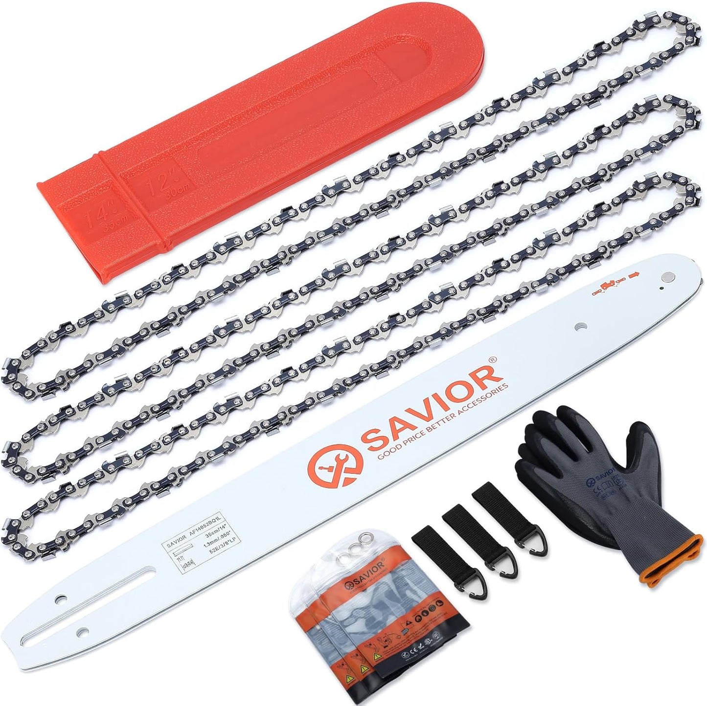 Savior 14 Inch Chainsaw Guide Bar and S52 Chain Combo Review