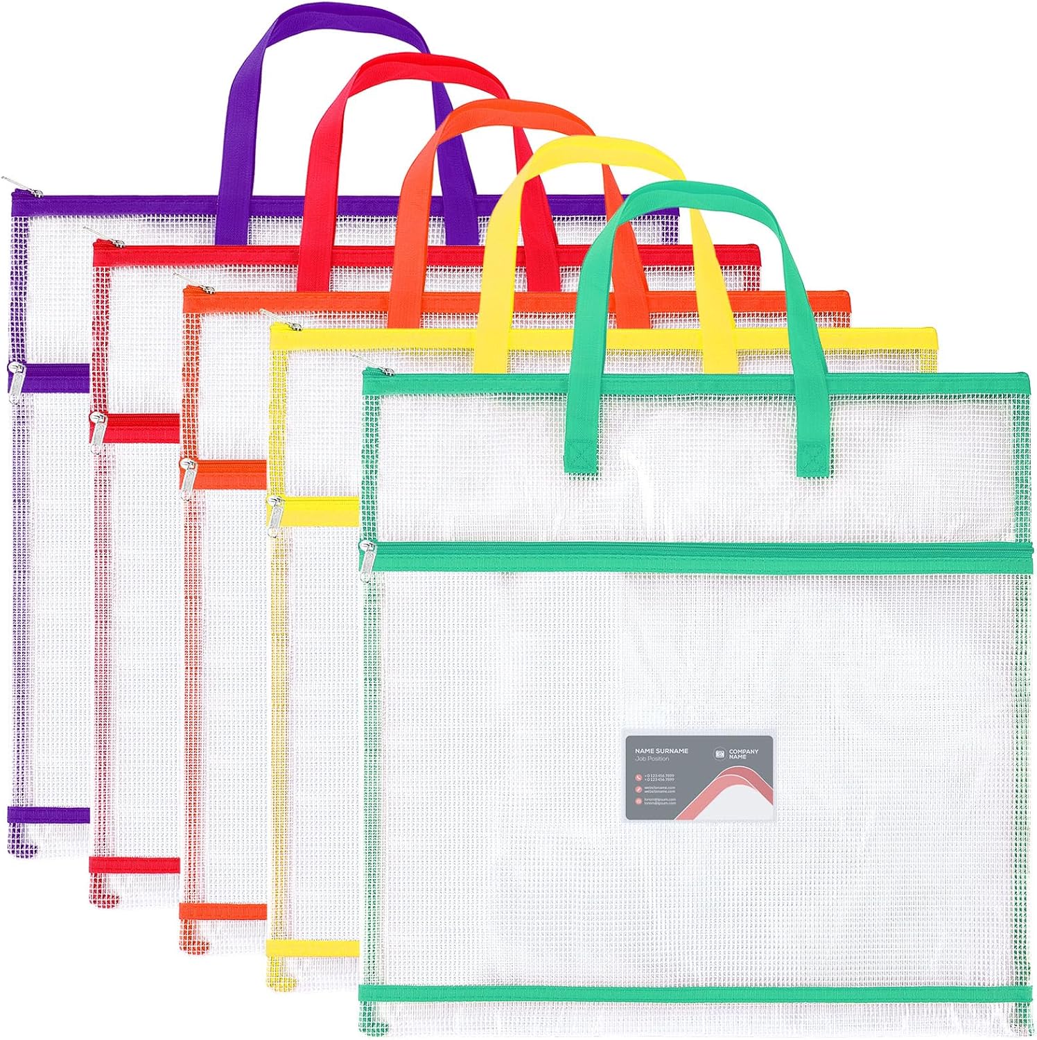Clysee 5 Pcs Sew Project Bags for Quilting and Craft Storage