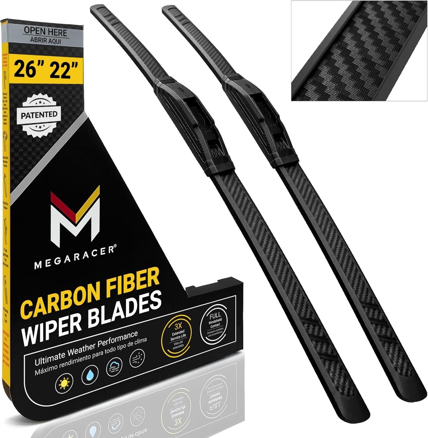 Patented OEM Carbon Fiber Windshield Wipers for Your Car