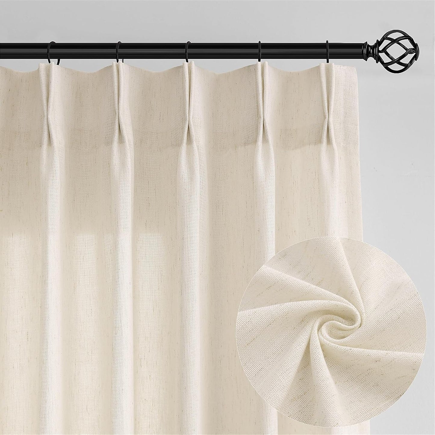 Linen Sheer Curtains 120 Inches Long for Elegant Living Spaces