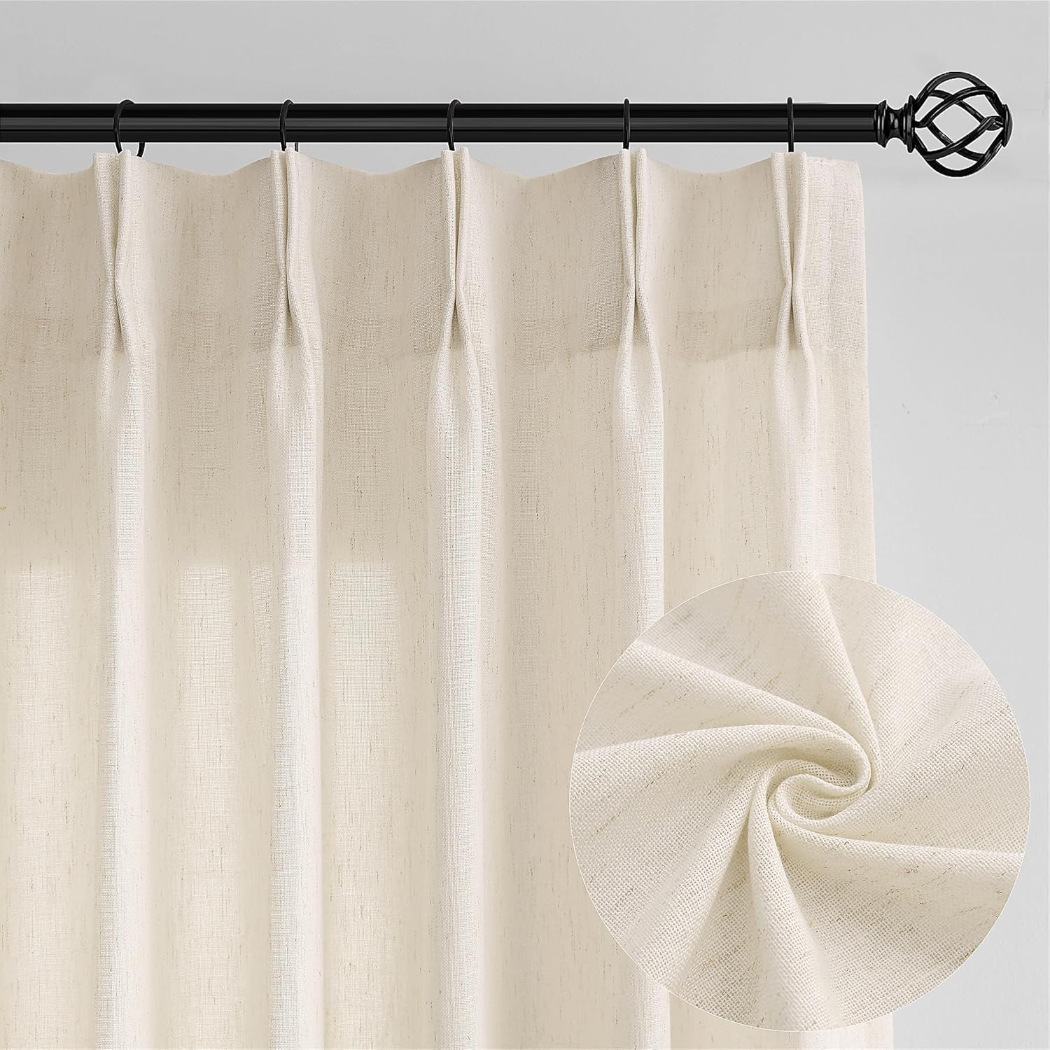 Linen Sheer Curtains 120 Inches Long for Elegant Living Spaces