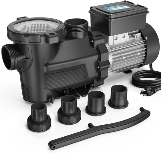 High Flow 2HP Dual Speed Pool Pump for Above Ground Pools