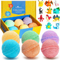 Poke Monster Bath Bombs for Kids with Surprise Toys Inside - 6 Pack