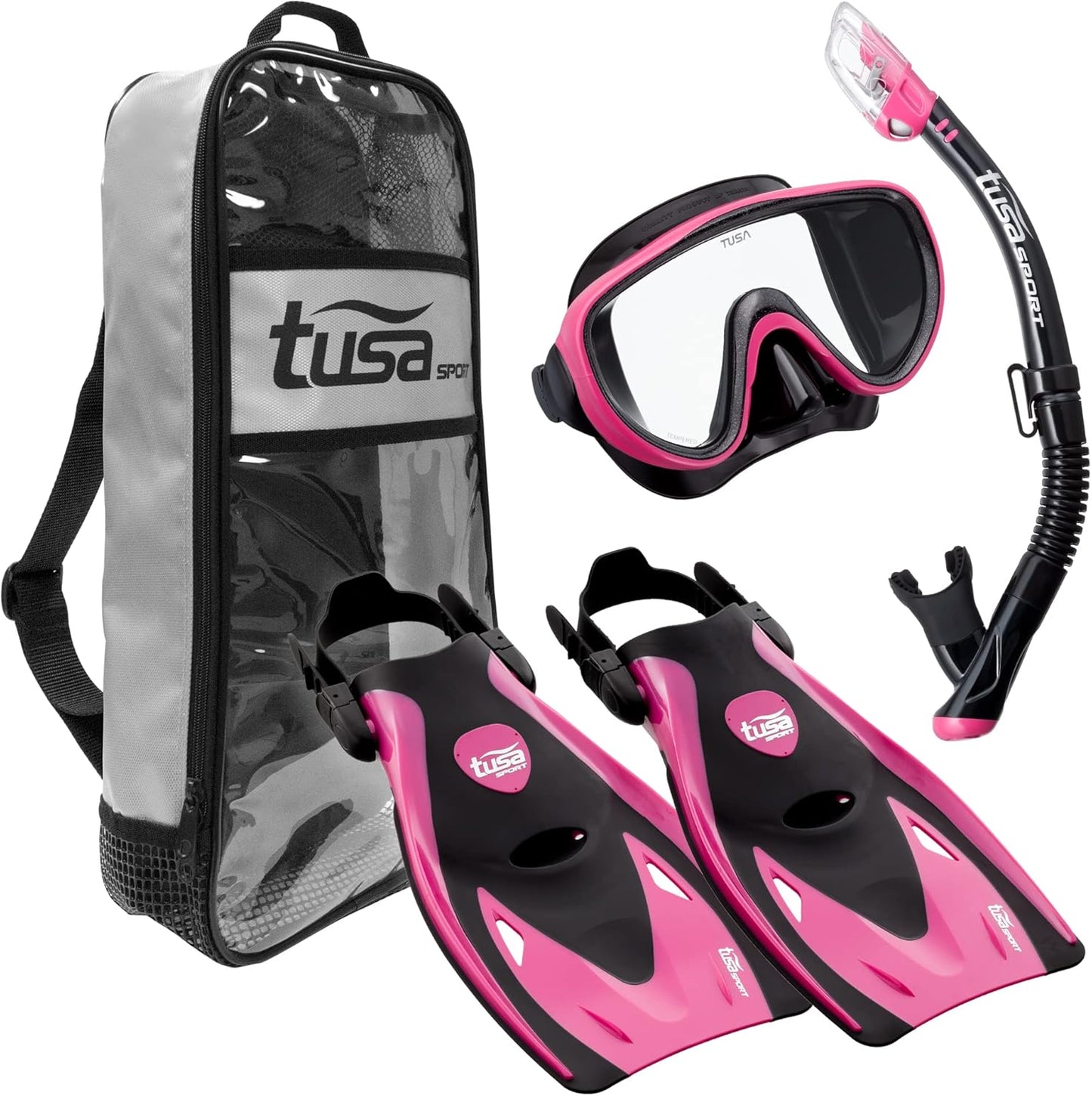 TUSA Sport Serene Mask, Snorkel & Fins Set - Dive Dry!