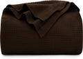 Utopia Bedding Brown 100% Cotton Blanket King Size - Lightweight
