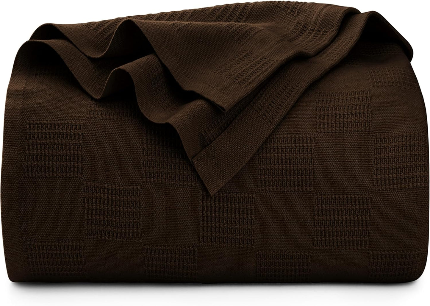 Utopia Bedding Brown 100% Cotton Blanket for All Seasons