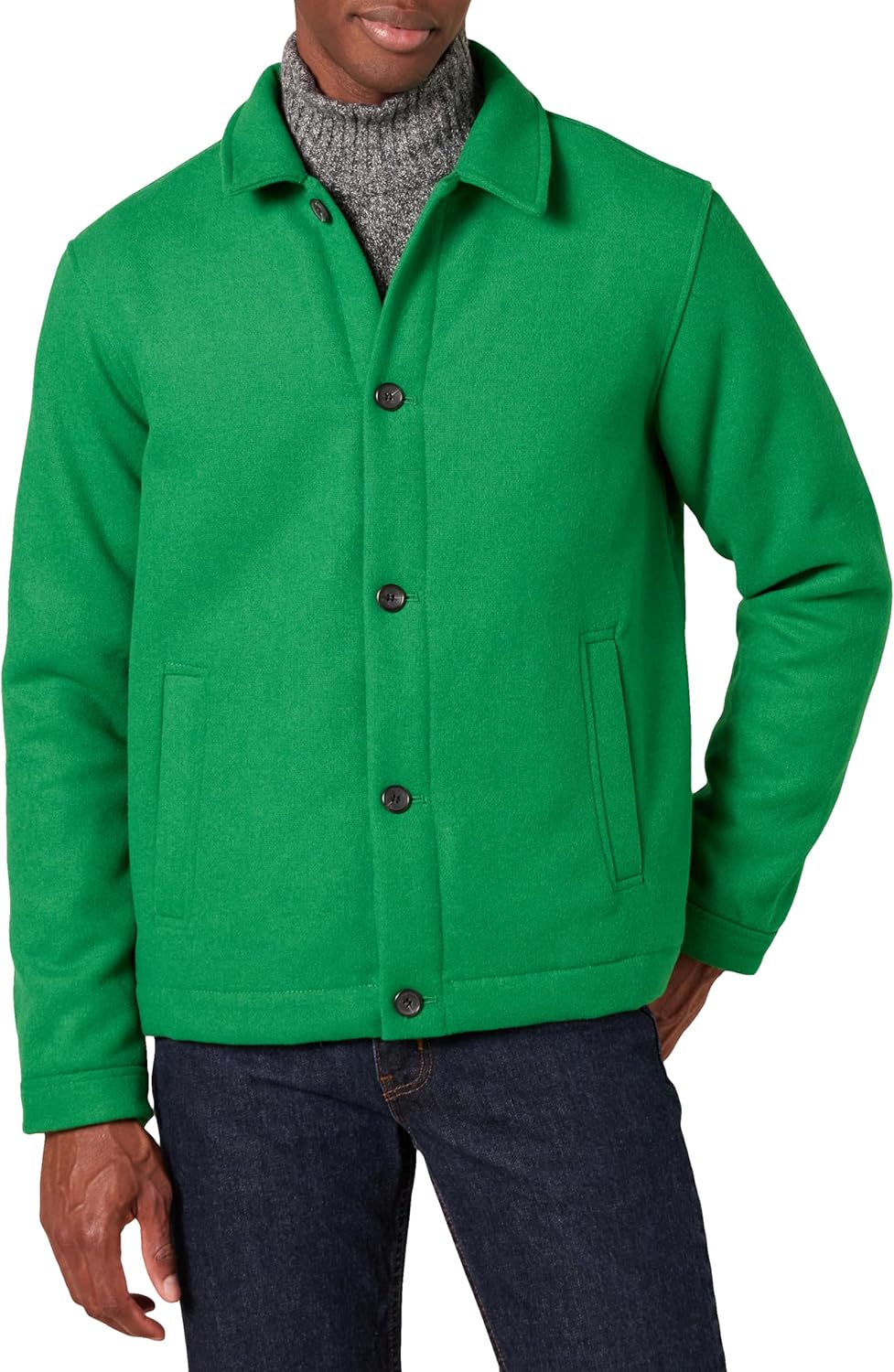 Men's Wool Bomber Jacket for Cold Weather Style and Comfort