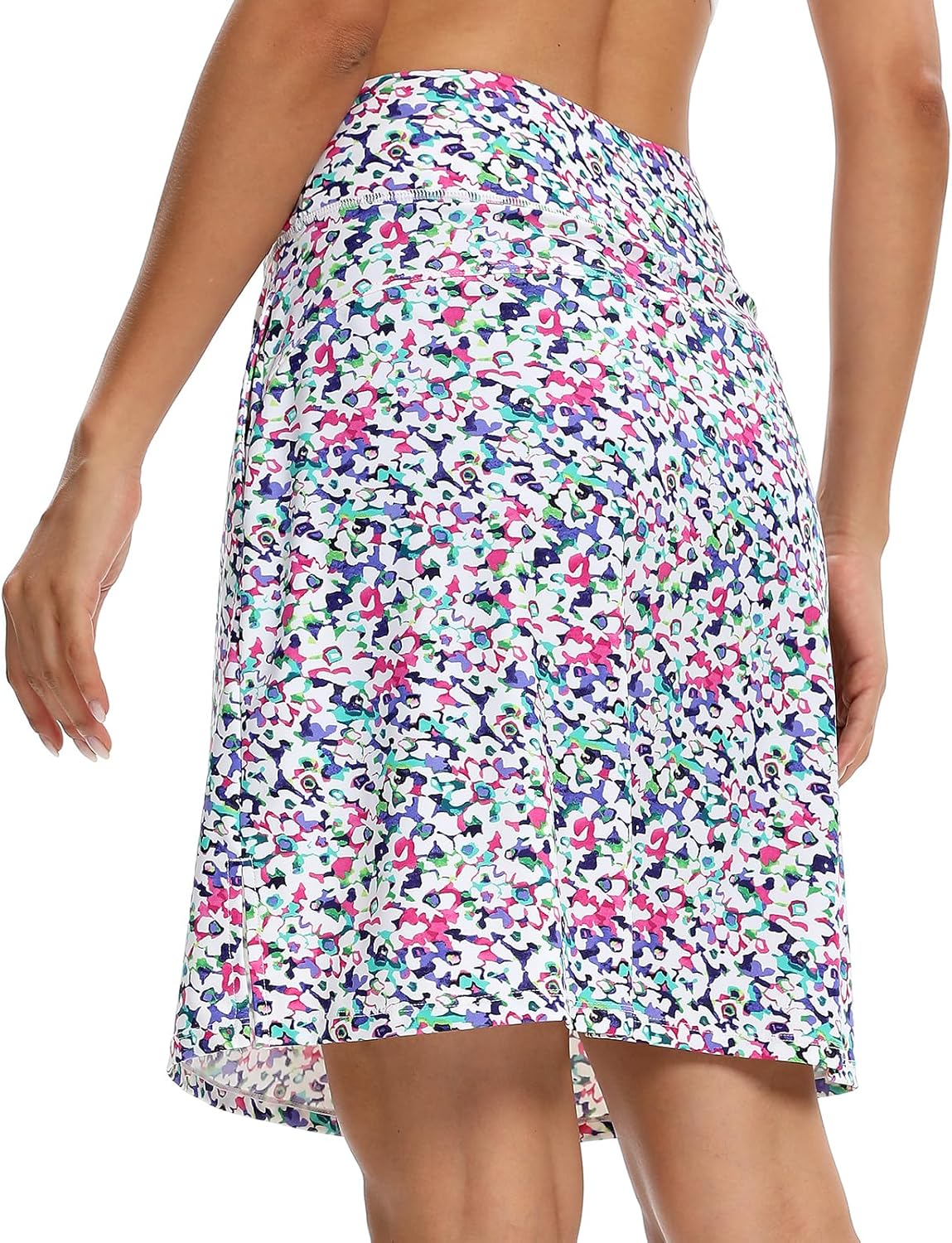 M MOTEEPI Skorts for Women - Knee Length Athletic Skirts with Pockets