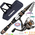 Carbon Fiber Telescopic Fishing Rod and Reel Combo - Full Kit 8.86ft