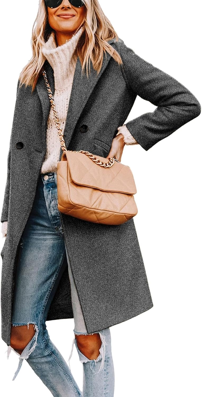 Yidarer Women's Winter Wool Coat for Stylish Cold Weather Wear