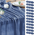 Cheesecloth Table Runner 12Pack 10ft Blue Boho Gauze Table Runner