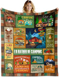 Camping Throw Blanket 60X50 - Cozy Campsite Essential