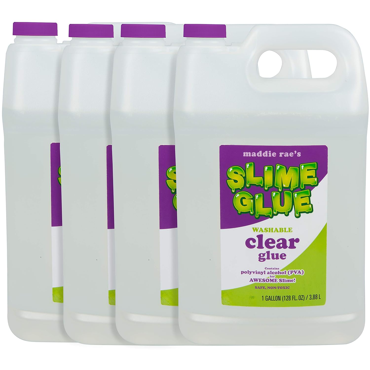 Maddie Rae's Clear Slime Glue 4 Gallon Non Toxic Washable Fun