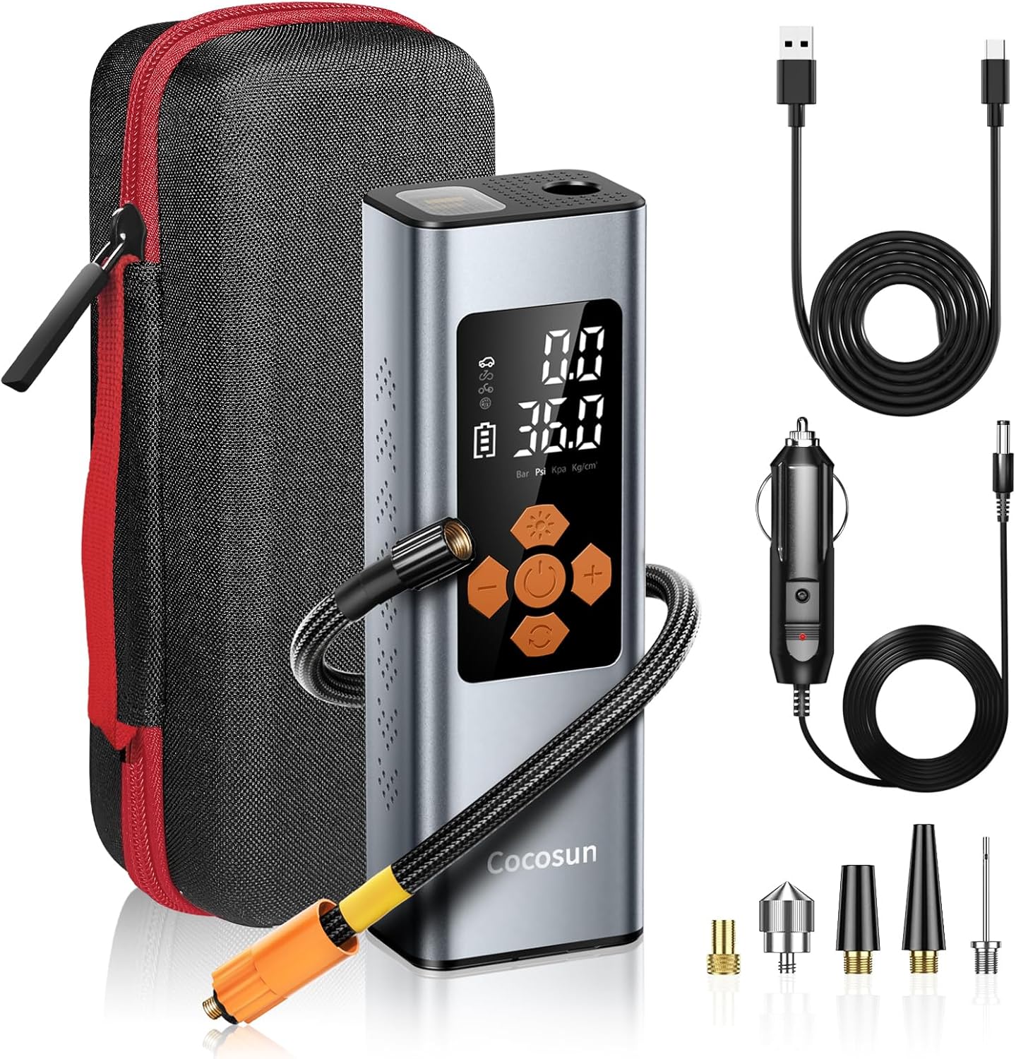 Fast Inflate Anywhere! Portable Tire Inflator - Cocosun