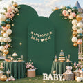 Hunter Green Arch Cover 3 Set - Stretchy Spandex Backdrop Covers
