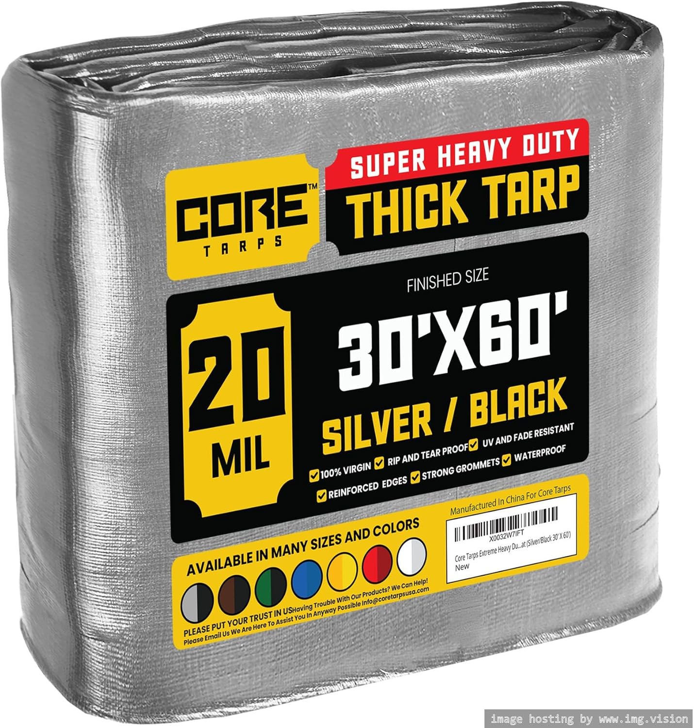 Core Tarps Extreme Heavy Duty 20 Mil Tarp Cover for All Needs