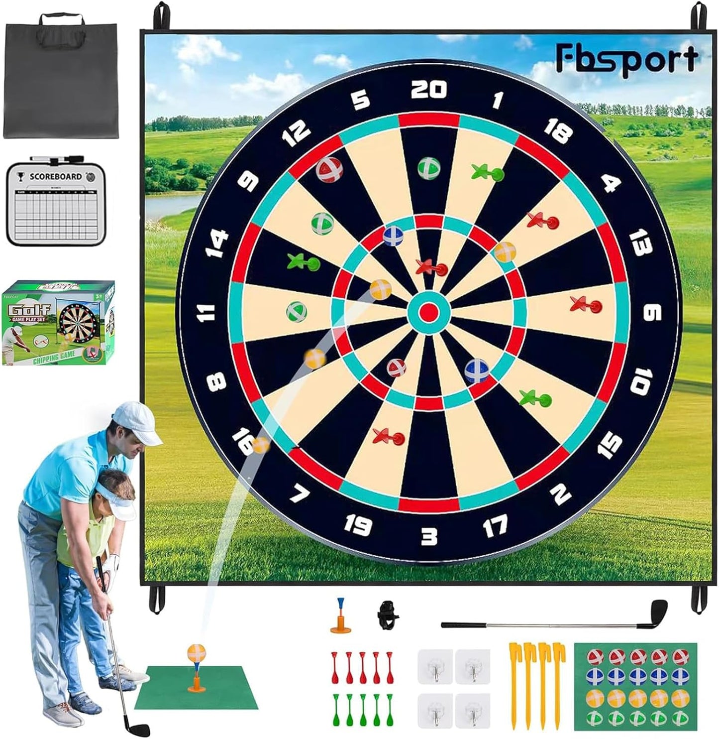 FBSPORT Golf Chipping Game for All Ages