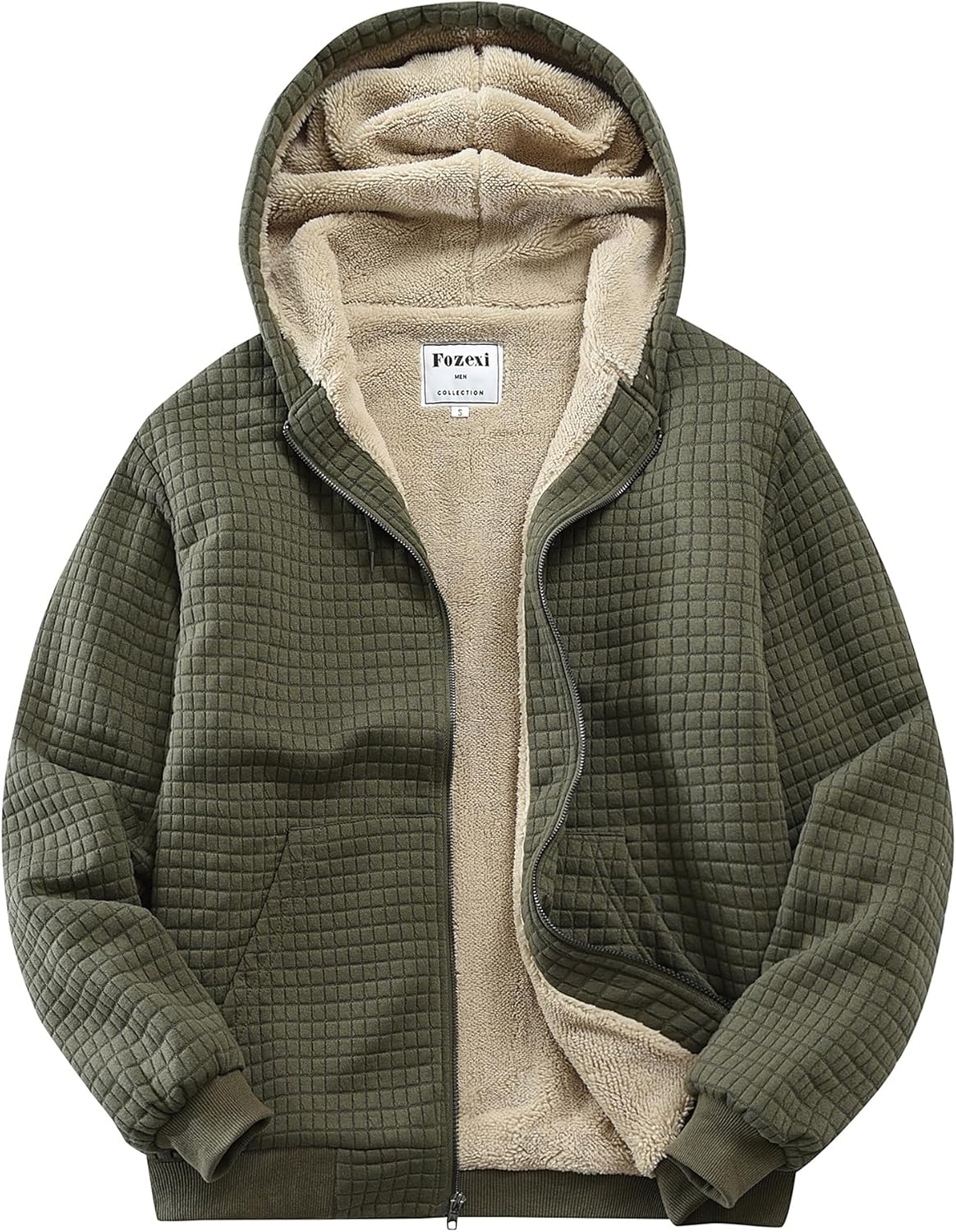 Men's Fleece Heavyweight Full Zip Hoodie Jacket for Comfort