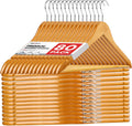 Wooden Hangers 80 Pack for Coats Suits Jackets - Durable Natural