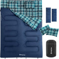 XXL Flannel Double Sleeping Bag for Adults by KingCamp for Cozy Nights