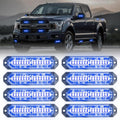 8-Pcs 12 LED Sync Strobe Grille Lights - Ultra Slim Vehicle Warning