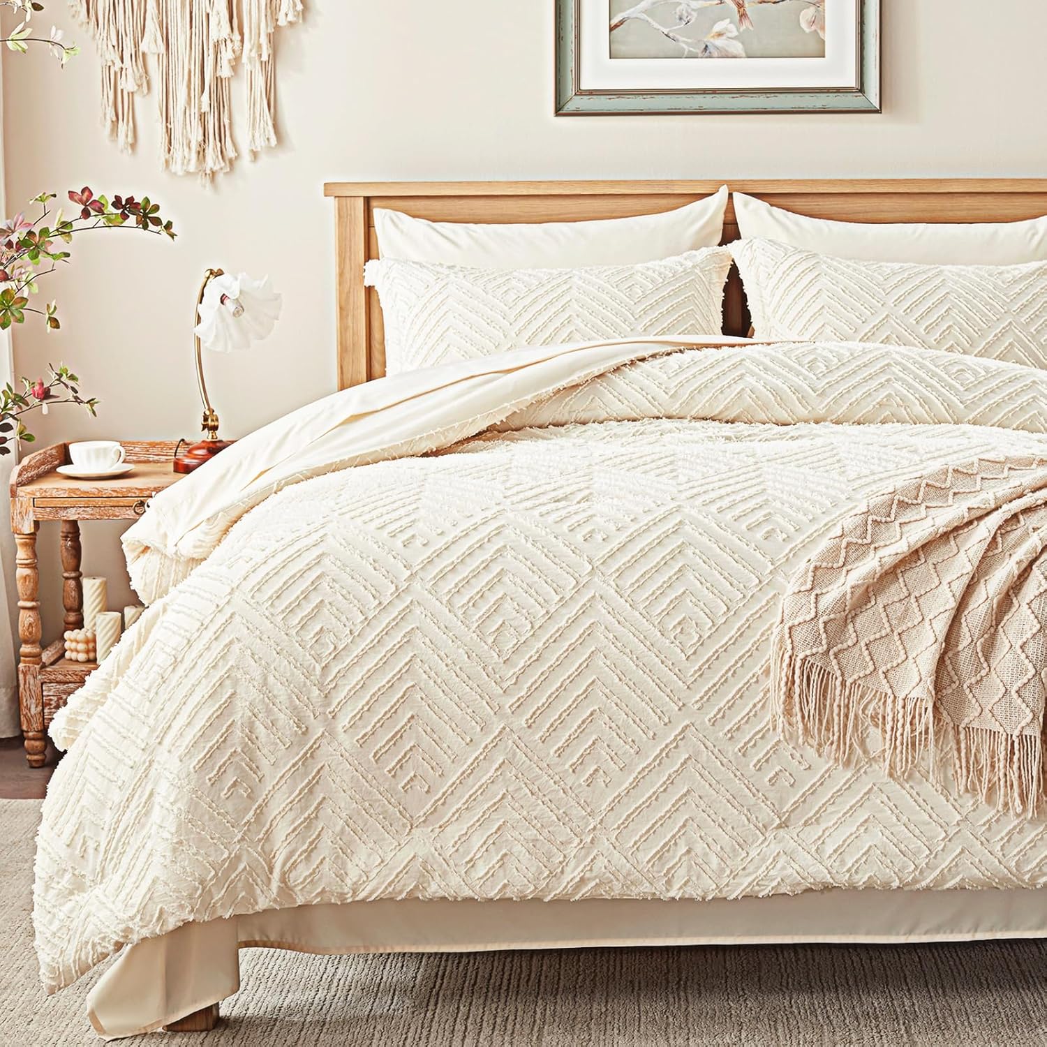 Zzlpp King Comforter Set 7 Pieces for Cozy All Season Use