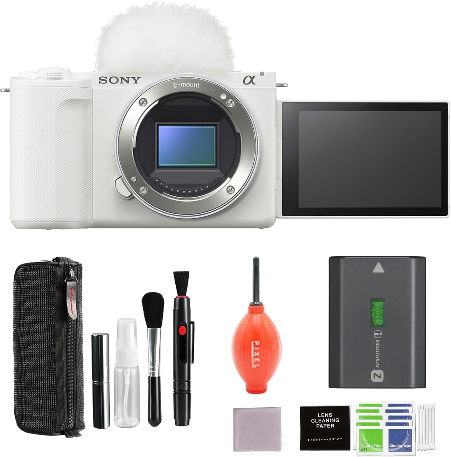 Sony Alpha ZVE10 II - White Bundle + Accessories