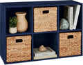 Kids Bookcase 6-Cube Storage Organizer - Customizable Shelf Layout