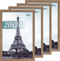 VCK 20x30 Poster Frame Set of 4 - Elegant Walnut Display