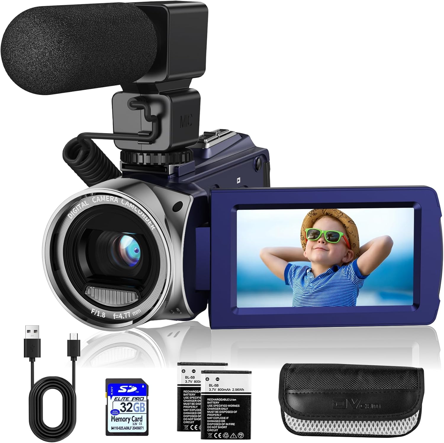 FHD 1080P Video Camera Camcorder for YouTube Vlogging Fun