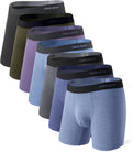 DAVID ARCHY Mens Bamboo Boxer Briefs 7-Pack - Cool, Supportive Fit