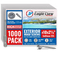 #10 x 2 1/2 in 316 Stainless Steel Screws Marine Grade - Durable