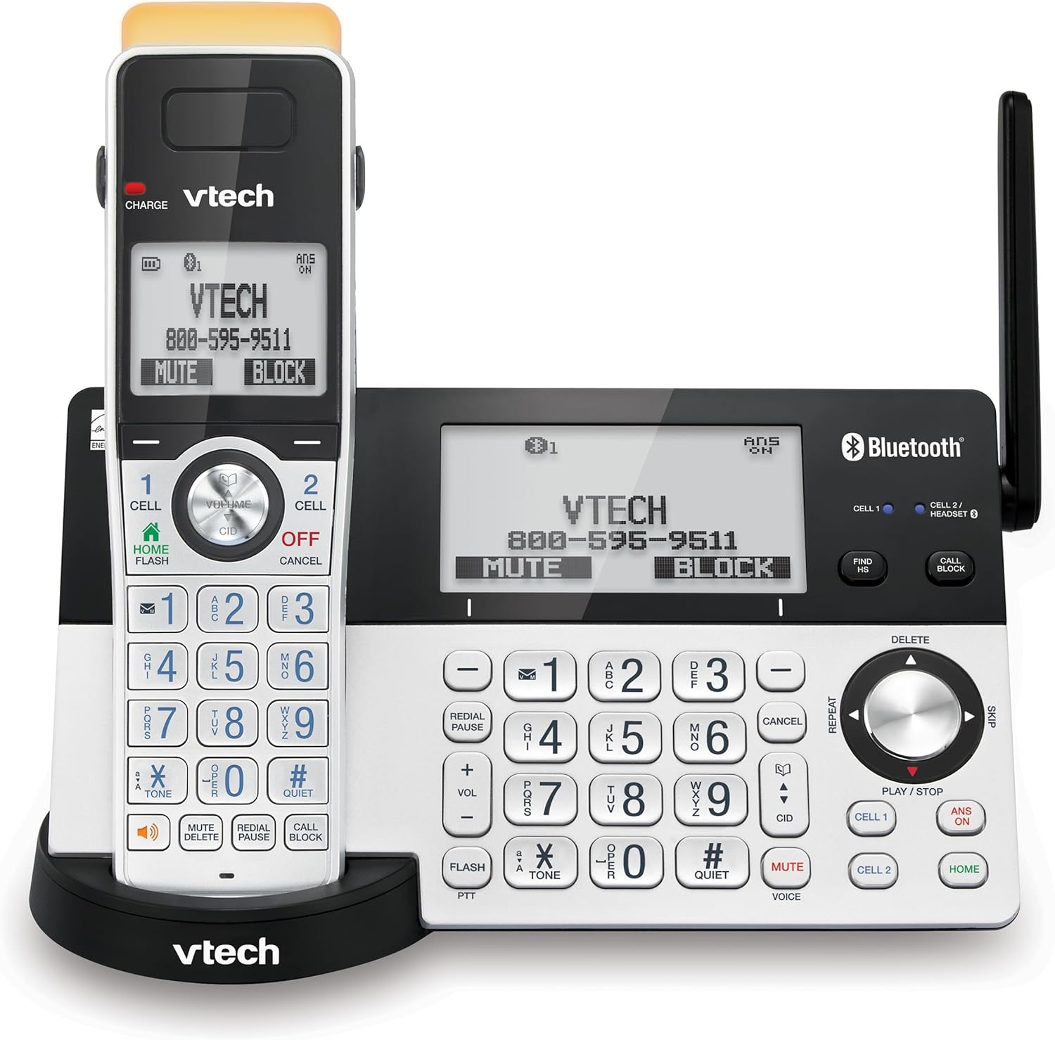 VTech IS8151 Cordless Phone with Long Range and Call Blocking