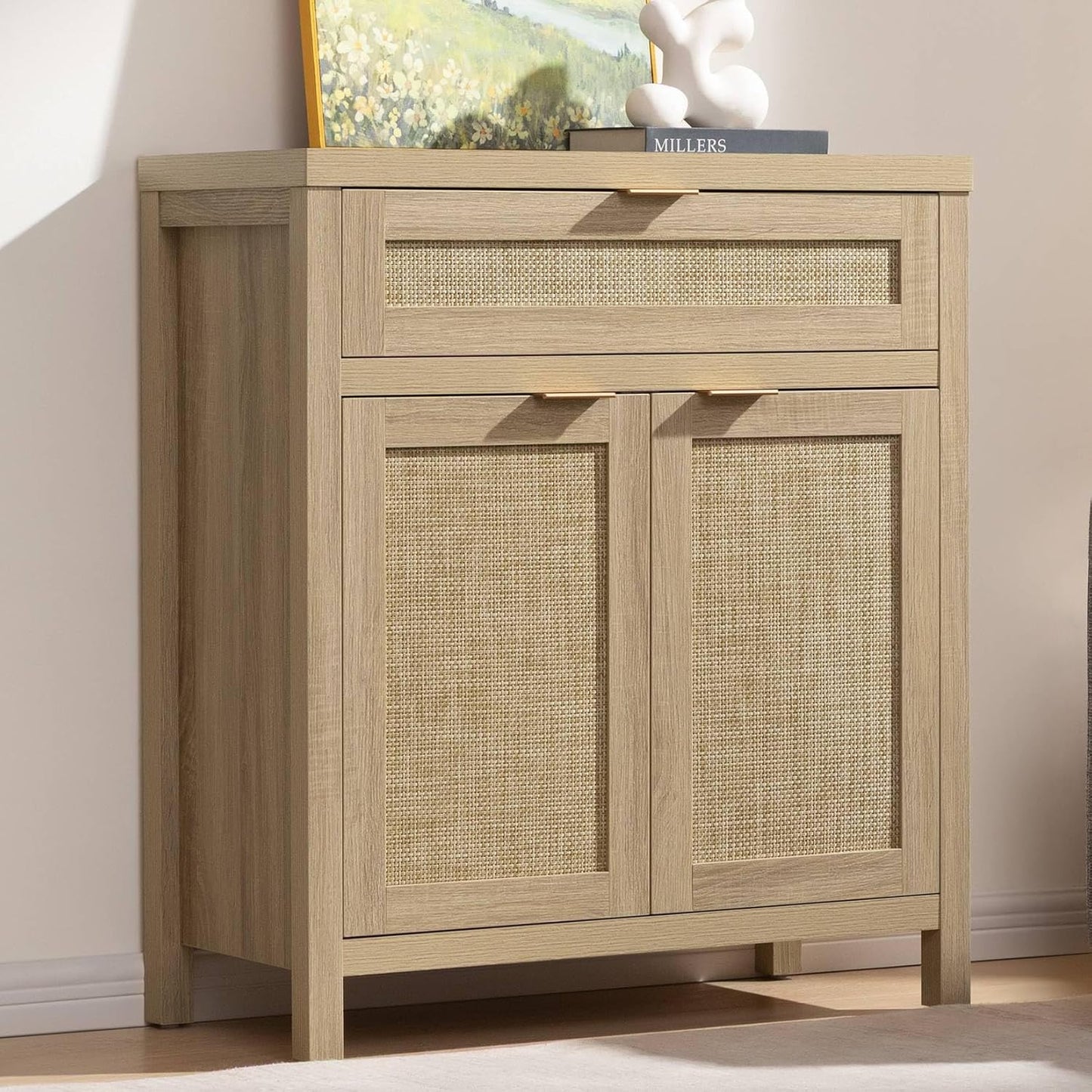 SICOTAS Boho Sideboard Buffet Storage Cabinet for Any Room