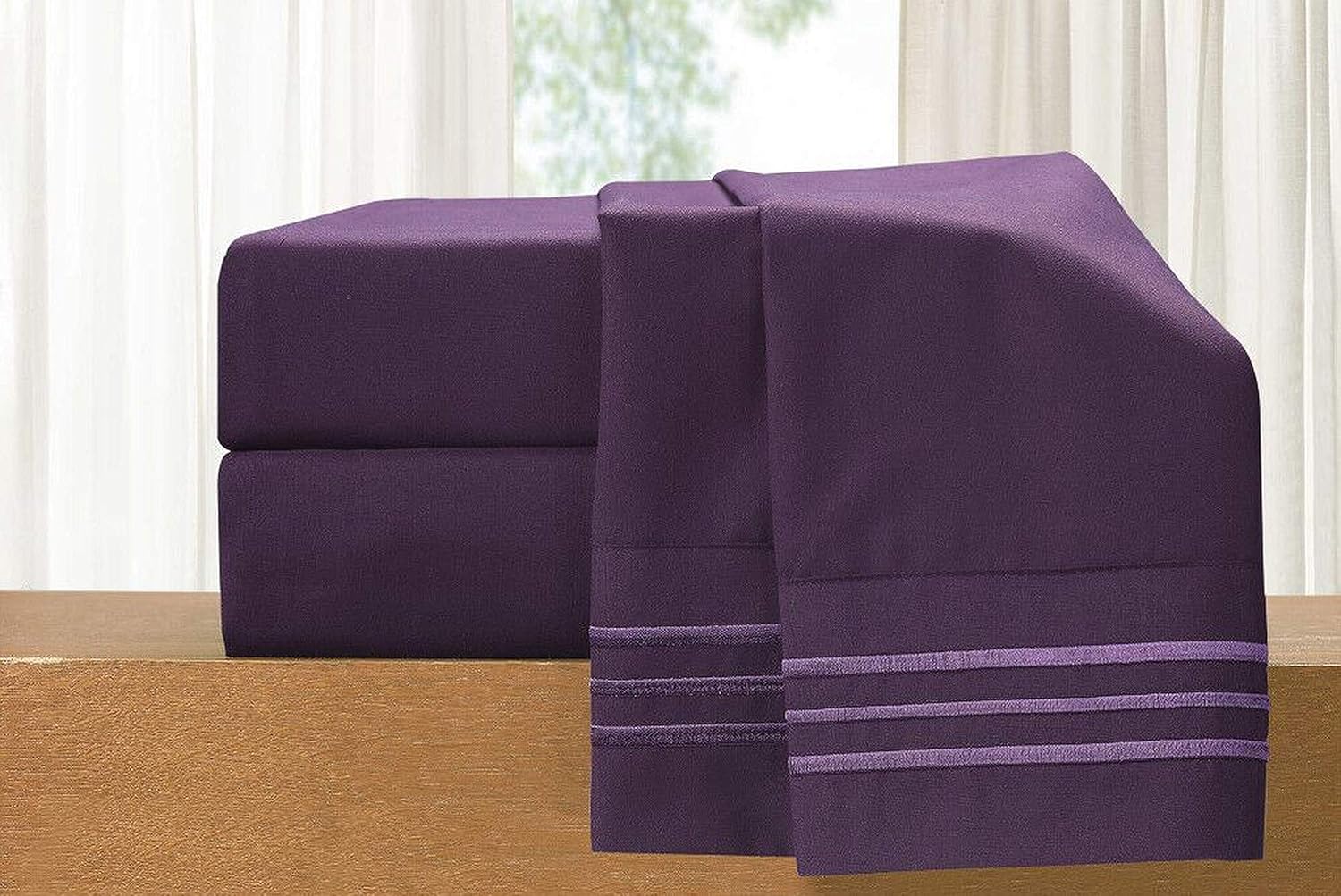 Elegant Comfort Luxury 4-Piece Bed Sheet Set for California King