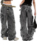EMMIOL Women's 90s Vintage Baggy Jeans for Hip Hop Fashion