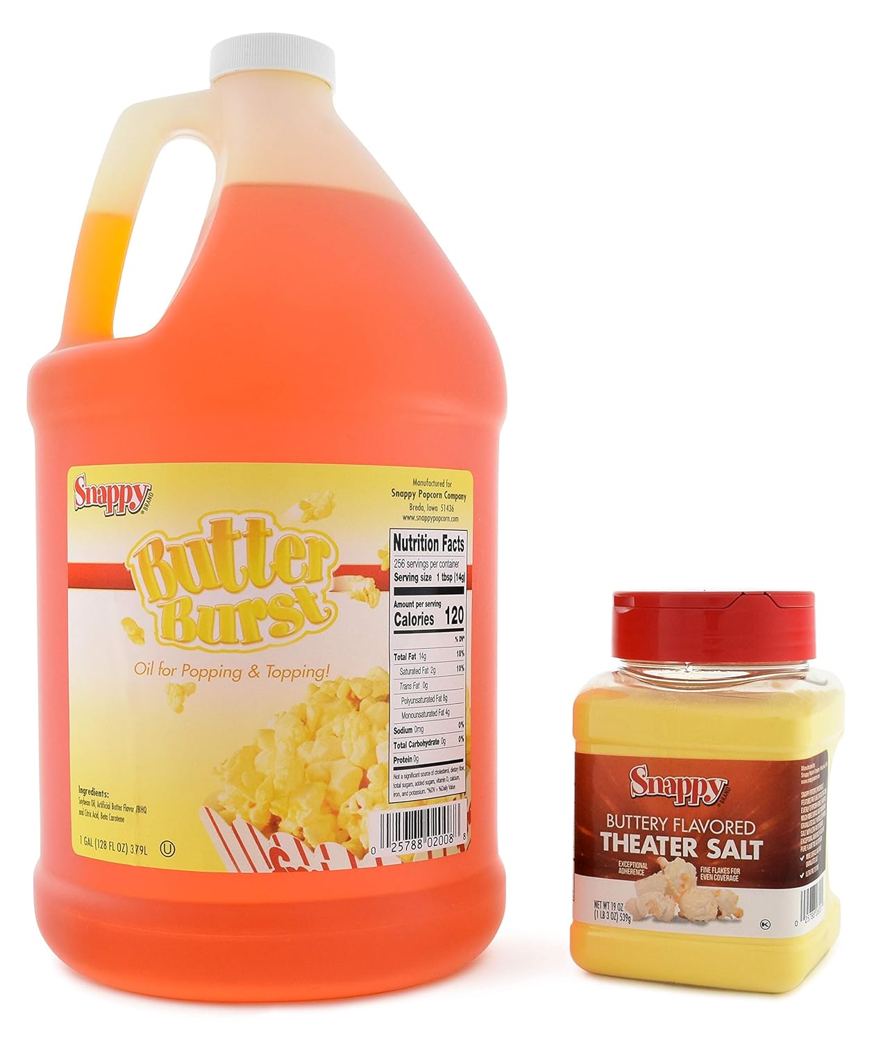 Snappy Butter Burst Popcorn Kit - Irresistible Butter Theater Salt