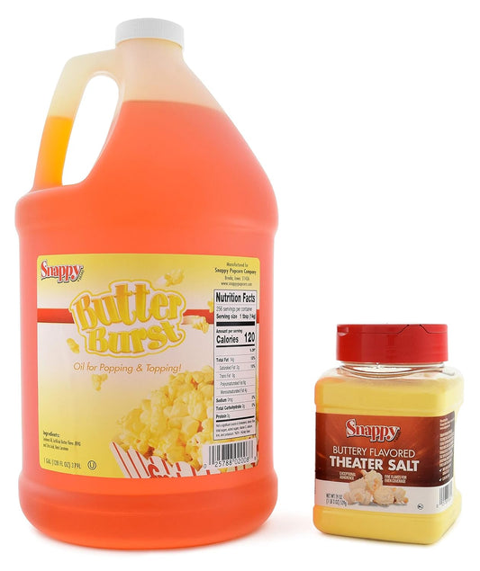 Snappy Butter Burst Popcorn Kit - Irresistible Butter Theater Salt