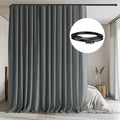 Room Divider Curtains with Flexible Ceiling Track Set - Blackout
