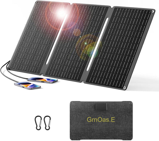 Portable Solar Charger, 40W - Power Anywhere!