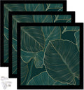 Black Picture Frame Set of 3 24x24 in - Clean Square Display