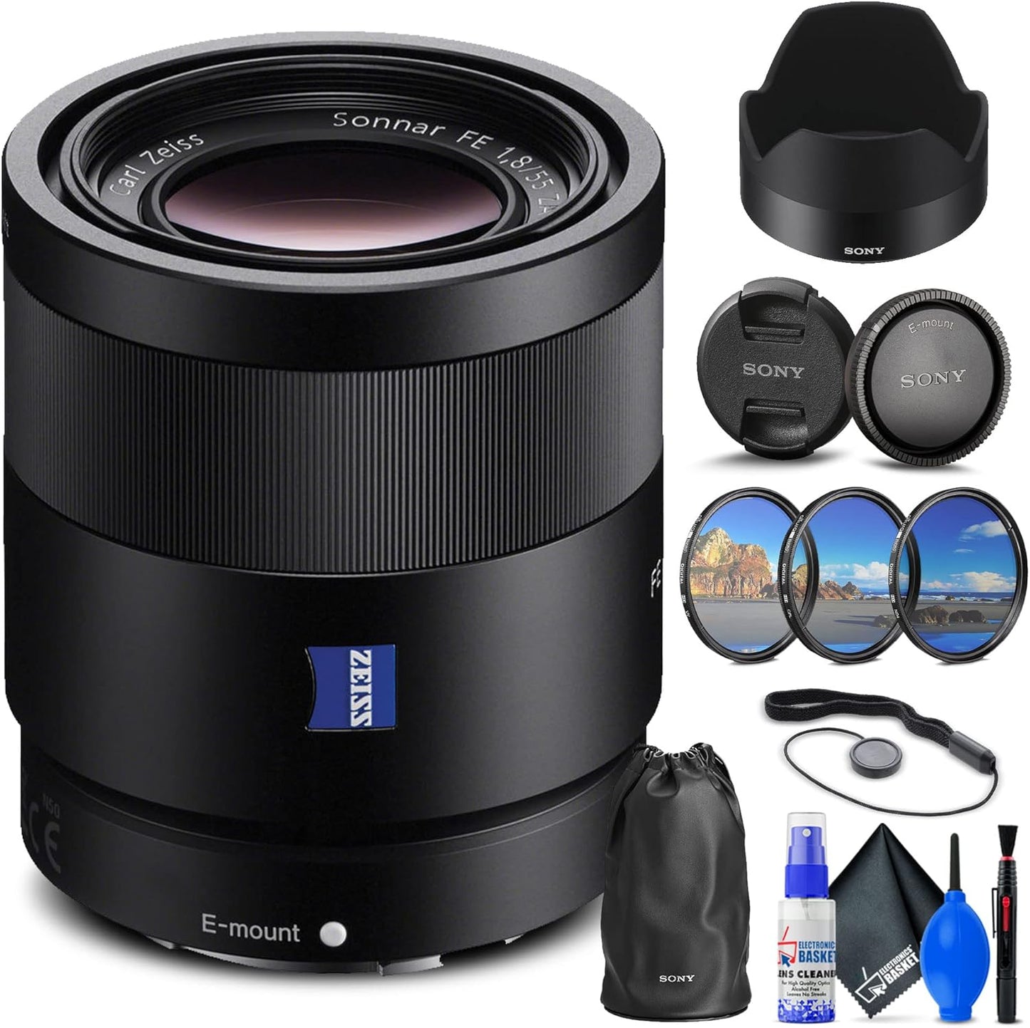 Sony Sonnar T FE 55mm f/1.8 ZA Lens for E-Mount Cameras