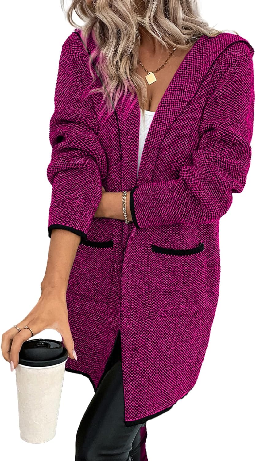 Sidefeel Womens Fall Outfits Long Sleeve Open Front Cardigan