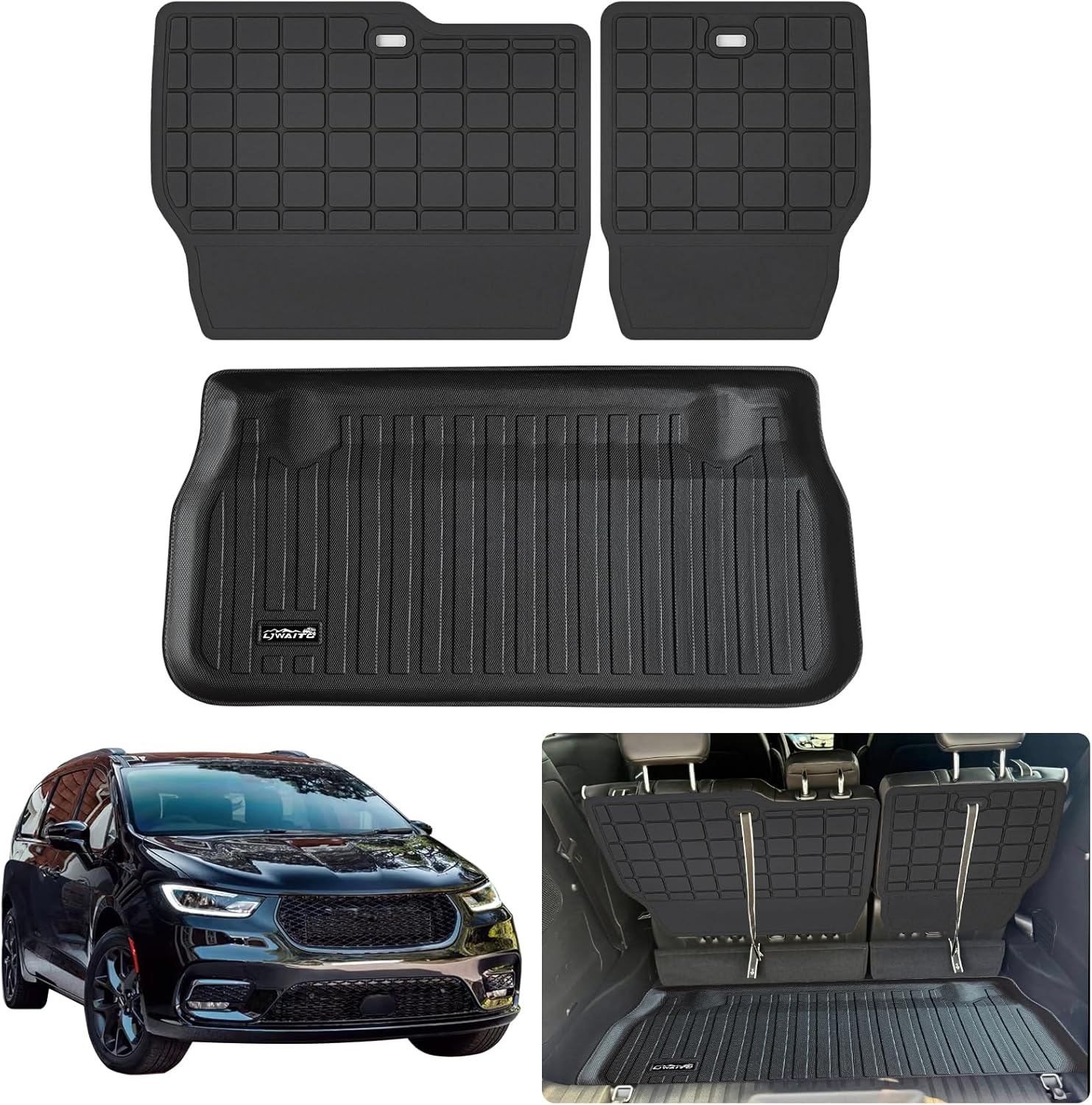 Custom Fit Cargo Mat & Backrest Mat for Chrysler Pacifica 2017-2025