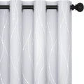 Room Darkening Curtains for Living Room - Thermal Insulated Wave Dots