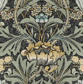 NextWall Acanthus Floral Peel and Stick Wallpaper (Charcoal
