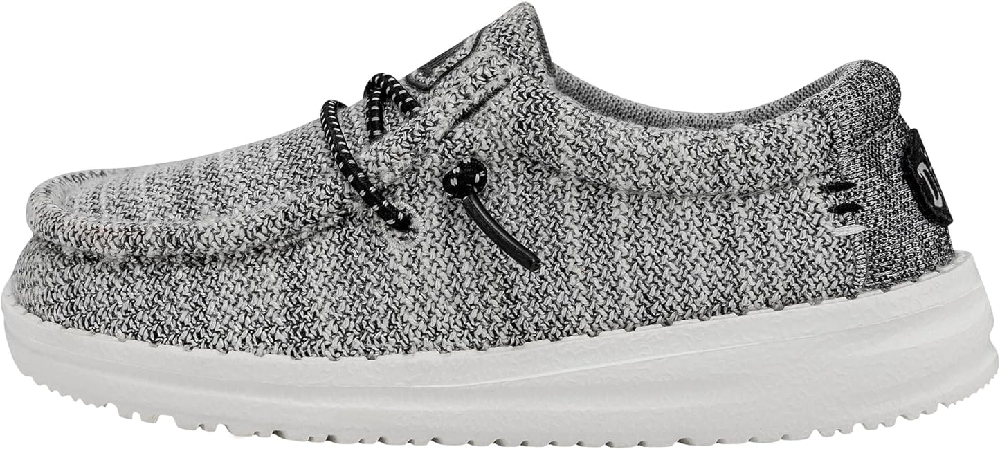 Hey Dude Unisex-Child Kids Wally Youth Stretch Slip On Shoes