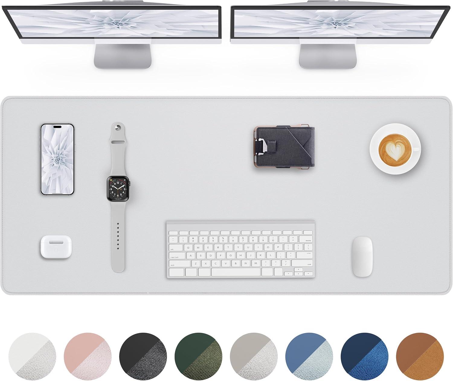 AFIING Large Desk Mat 55x24 Premium Non-Slip Waterproof Pad