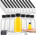 1 oz Glass Boston Round Bottles for Essential Oils and Extracts - 72